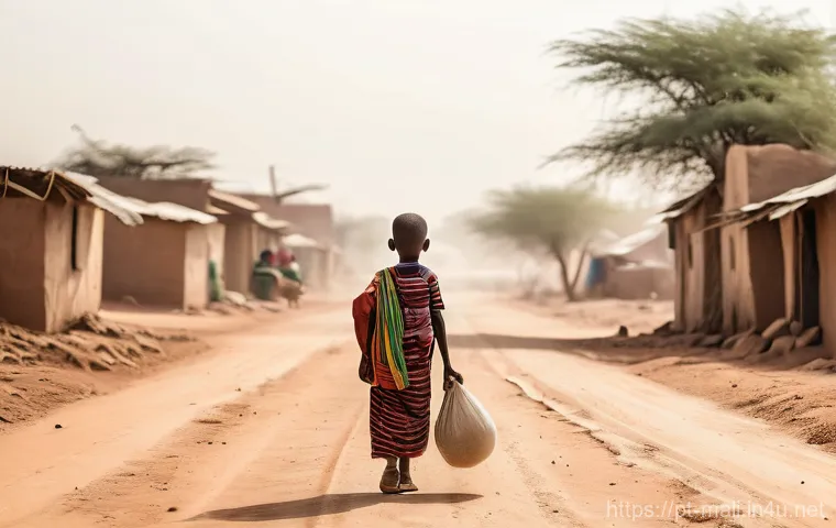 말리와 알카에다 연계 조직 - **Prompt:** A wide, panoramic shot of the Sahel region, characterized by vast, arid plains, sparse a...