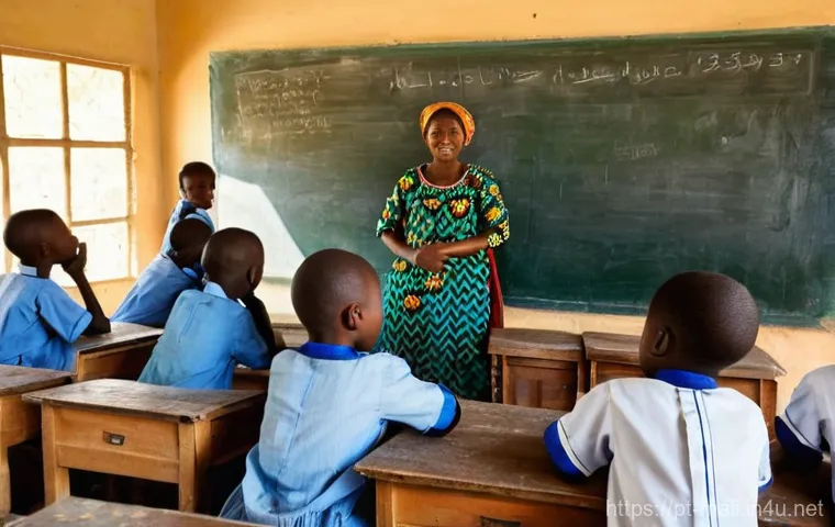 말리의 교육 시스템 - **A Malian Child's Journey to School:**
    "A photorealistic image depicting a determined young Mal...