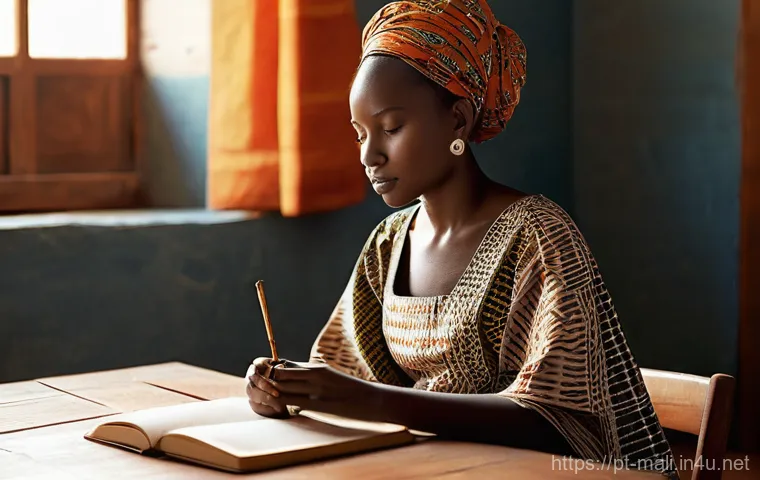 말리에서 유명한 작가들 - **Prompt: "The Griot's Legacy Under the African Sky"**
    A venerable elderly Malian griot, adorned...